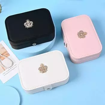 Новая шкатулка для сережек для девочек, небольшая шкатулка для хранения, простая скандинавская шкатулка для украшений, съемная переносная шкатулка для сережек. 16x11x5cm