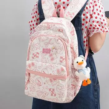 Новая школьная сумка, рюкзак с рисунком граффити, милый школьный и школьный универсальный рюкзак большой вместимости