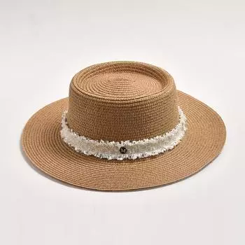 Новая шляпа для женщин, летняя соломенная шляпа от солнца, женская модная шляпа с плоскими полями для отдыха и путешествий, пляжная шляпа Chapeau Femme, оптовая продажа 56-58cm