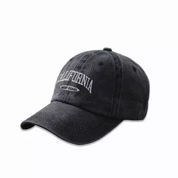 Новая шляпа японский тренд широкий полевой универсальный стираный бейсболка мужская корейская версия вышитая буква кепка женская ONE SIZE