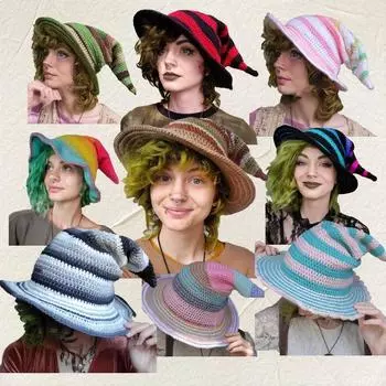 Новая шляпа рыбака для девочек, сценическая шляпа в горошек ручной работы, британская мужская шляпа для защиты от солнца 57-59cm