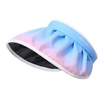 Новая шляпа с градиентной УФ-защитой, модная шляпа от солнца для девочек на открытом воздухе, женская летняя шляпа с большими полями, черная резиновая солнцезащитная шляпа от солнца, пляжная шляпа