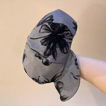 Новая шляпа в национальном стиле с принтом в виде облака, женская восьмиугольная шляпа, тонкая ретро универсальная кепка-берет M56-58cm серый