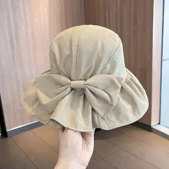 Новая шляпа-ведро высокого качества, персонализированная большая окружность головы, шляпа от солнца, бант, солнцезащитная шляпа, защита лица, солнцезащитная шляпа для бассейна one size fits all синий