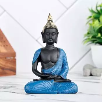 Новая сидящая статуэтка Будды, медитирующего, выставочный экспонат, идол, предметы домашнего декора для гостиной и подарки
