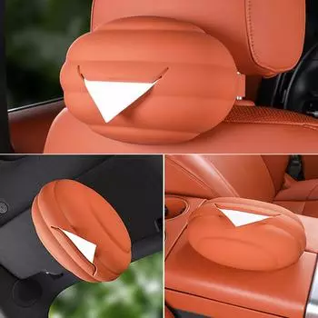 Новая силиконовая автомобильная коробка для салфеток в форме облака, центральная консоль, подлокотник, коробка для салфеток, солнцезащитный козырек, чехол для салфеток на заднем сиденье, фиксирующий ремень оранжевый