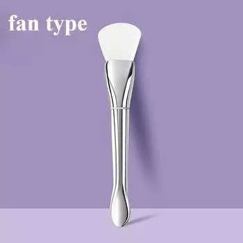 Новая силиконовая кисть для маски для лица с мягкой головкой и встроенным скребком, двухсторонний инструмент для нанесения масок-плёнок, инструмент для регулировки DIY-плёнки, красота