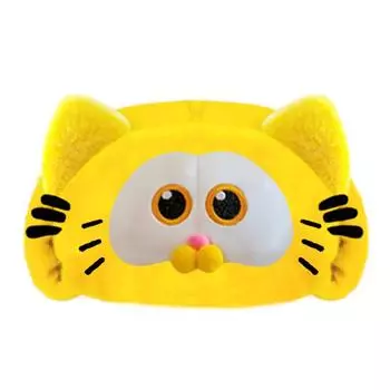 Новая симпатичная желтая мультяшная вышивка с изображением кота, теплая и ветрозащитная, хип-хоп повседневная модная шапка, подходящая для мужчин и женщин на осень и зиму OneSize жёлтый