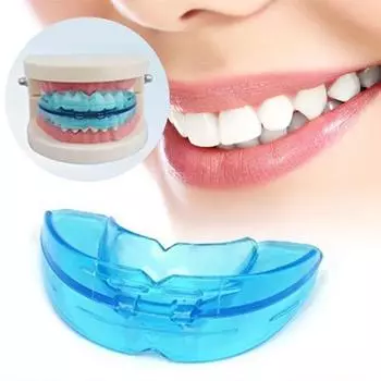 Новая синяя стоматологическая каппа при бруксизме, шина для ночных зубов, шлифовка зубов, средство для сна