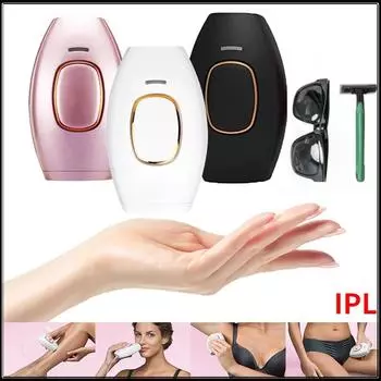 Новая система лазерной эпиляции IPL - постоянное удаление волос на лице, теле и линии бикини в домашних условиях - устройство для безболезненного удаления волос US Plug белый