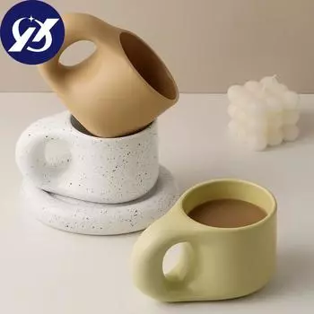 Новая скандинавская кружка с жиром и ветром, всплеск чернил, милая кофейная чашка для пары, бабочка, офисная керамика, взрыв, хит продаж белый