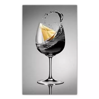 Новая скандинавская современная мода Бокал для вина Холст Картина Офисная настенная живопись Кухня Плакат Гостиная Коридор Домашнее украшение Фреска Без рамки 21*30cm