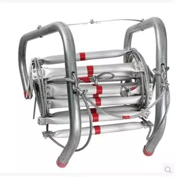 Новая складная мягкая лестница 10 м, пожарно-спасательное оборудование, спасательная лестница, спасательная лестница, веревочная лестница из алюминиевого сплава для