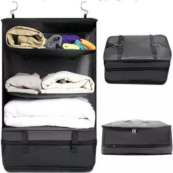 Новая складная сумка для хранения одежды, трехслойная водонепроницаемая вешалка для одежды, большая вместимость, для хранения одежды в дороге