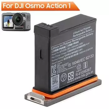 Новая сменная батарея AB1 для DJI Osmo Action 1 Action1, 1300 мАч