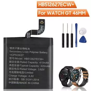 Новая сменная батарея для Huawei Watch GT 46 мм HB512627ECW + перезаряжаемая батарея для часов 420 мАч