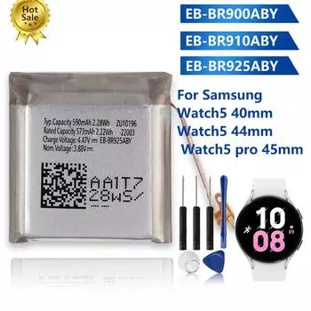 Новая сменная батарея EB-BR900ABY EB-BR910ABY EB-BR925ABY для Samsung Galaxy Watch5 40 мм 44 мм Watch 5 Pro батарея For Samsung Watch5 40mm