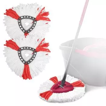 Новая сменная вращающаяся на 360 градусов легкая вращающаяся насадка для швабры из микрофибры белый