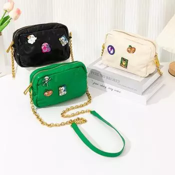 Новая смешная милая женская сумка на Хэллоуин, высококачественная сумка-мессенджер из искусственной кожи, осенняя сумка зелёный