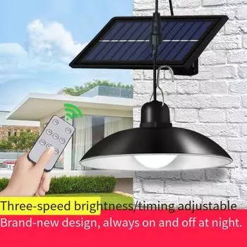 Новая солнечная люстра светодиодная супер яркая ретро-лампа, водонепроницаемая и энергосберегающая, для внутреннего использования, двухламповый светильник 1white light