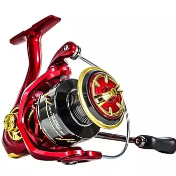 Новая спиннинговая рыболовная катушка Long Casti серии 1000-6000 с высоким сопротивлением для морской воды, нержавеющая сталь, металлическая катушка, лево-/правосторонняя спиннинговая катушка 1000 Series красный