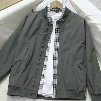 Новая спортивная и повседневная бейсбольная форма, весенне-осенние куртки, модная черная, цвета хаки, износостойкая S