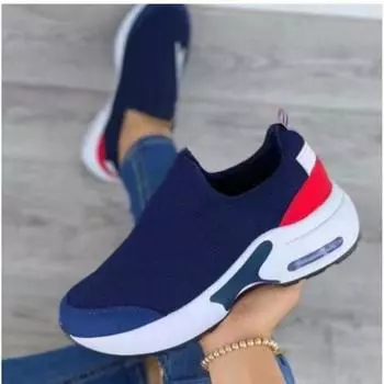 Новая спортивная обувь без шнуровки большого размера Muffin на толстой подошве, женская весенне-летняя новая обувь для ленивых на воздушной подушке, женская обувь 36