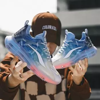Новая спортивная обувь, модная повседневная обувь, кроссовки для бега на открытом воздухе, большие размеры, мужская модная обувь, повседневная трендовая дышащая мужская обувь 36 небесно-голубой