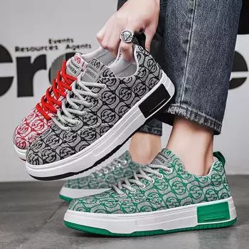 Новая спортивная обувь, противоскользящие, износостойкие мужские кроссовки, легкие кроссовки на толстой подошве 39 красный