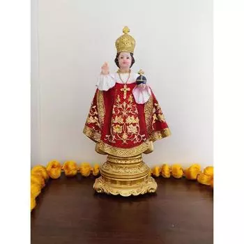 Новая статуэтка из полирезины Христианская религиозная статуэтка Младенца Иисуса Статуэтка для домашнего декора Идолы Младенца Иисуса Христианский подарок Сувенир