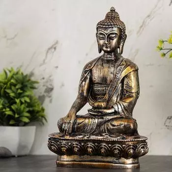 Новая статуя Будды, экспонат, идол, предметы домашнего декора для гостиной и подарки (Античный апельсин)