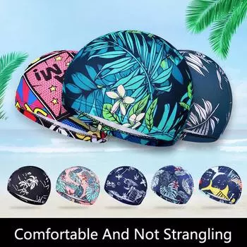 Новая стильная быстросохнущая вязаная шапочка для плавания с модным цветочным узором морилка 19 красный