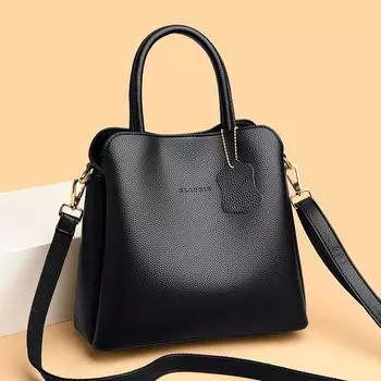 Новая стильная простая сумка, многокомпонентная, большая вместимость, женская сумка через плечо, сумка для поездок на работу и обратно