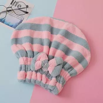 Новая стильная шапочка для сухих волос, супер впитывающая, быстросохнущая, утолщенная шапочка для душа, протирающая повязка на голову, артефакт для сухих волос, милая бабочка