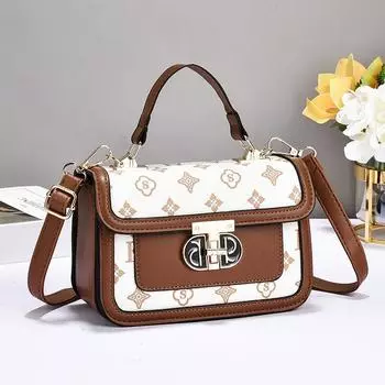 Новая стильная сумка Splicing Temperament, женская маленькая квадратная сумка Senior Sense, сумка через плечо, портативная маленькая сумка Tide .