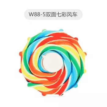 Новая странная игрушка для снятия стресса, леденцово-цветный гироскоп для пальцев, двухсторонняя УФ-печать, вращающаяся пластина, производство гироскопов для пальцев 7.5*1.5*7.5