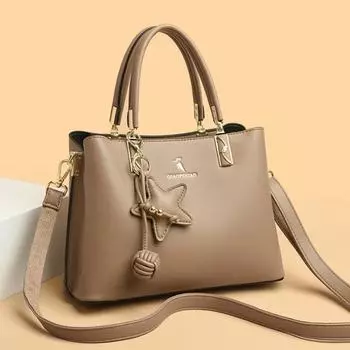 Новая сумка 2024, классическая и модная двухслойная сумка на плечо, сумка из Гуанчжоу, женская сумка через плечо, дизайн меньшинства