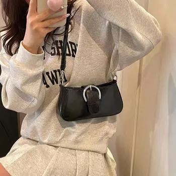 новая сумка-багет женская сумка для ужина сумка через плечо рюкзак для хранения косметики Модный яркий материал PU