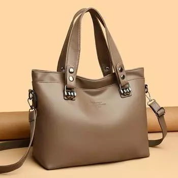 Новая сумка, большая вместимость, женская сумка, практичная, среднего возраста, модная, женская сумка через плечо для мам