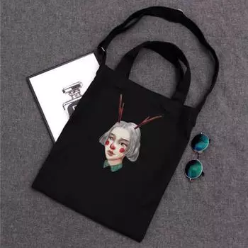 Новая сумка через плечо для девочек, ручная сумка-мессенджер, холщовая сумка, большая вместительная сумка для покупок