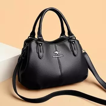 Новая сумка через плечо для женщин, сумка через плечо для женщин среднего возраста, многослойная женская сумка