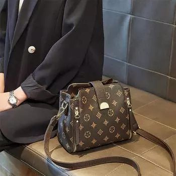 Новая сумка через плечо для женщин, сумка-ведро, осенне-зимняя мода, высококачественная текстура, сумка через плечо, трендовая