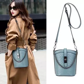 Новая сумка через плечо из натуральной кожи, женская маленькая сумка, модная фактура с крокодиловым узором, женская сумка через плечо