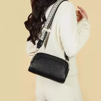 Новая сумка через плечо из натуральной кожи для женщин, мягкий кошелек из коровьей кожи, модная универсальная сумка-мессенджер