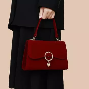 Новая сумка через плечо Красная свадебная сумка для невесты Свадебная женская сумка высокого класса Сумка