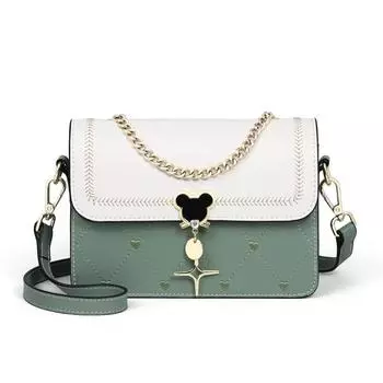 Новая сумка через плечо, маленькая квадратная сумка на цепочке, сумка на одно плечо, универсальная высококачественная женская сумка