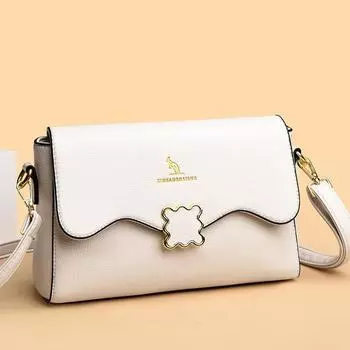 Новая сумка через плечо, модная сумка через плечо, женская мягкая кожаная сумка, сумка для мам среднего возраста, универсальная квадратная сумка