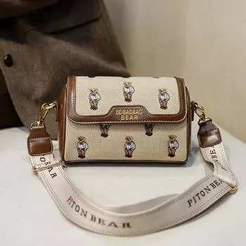 Новая сумка через плечо, модная сумка-подушка с вышивкой в стиле «художник», корейская сумка