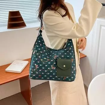 Новая сумка через плечо, модные сумки-тоут с холщовым принтом для женщин, повседневная сумка подмышками, милые кошельки и сумки, дизайнерская сумка для покупок 30X32X12cm