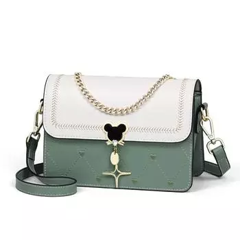 Новая сумка через плечо на цепочке, маленькая квадратная сумка на одно плечо из воловьей кожи, подарок на день рождения, легкая, роскошная и элитная сумка